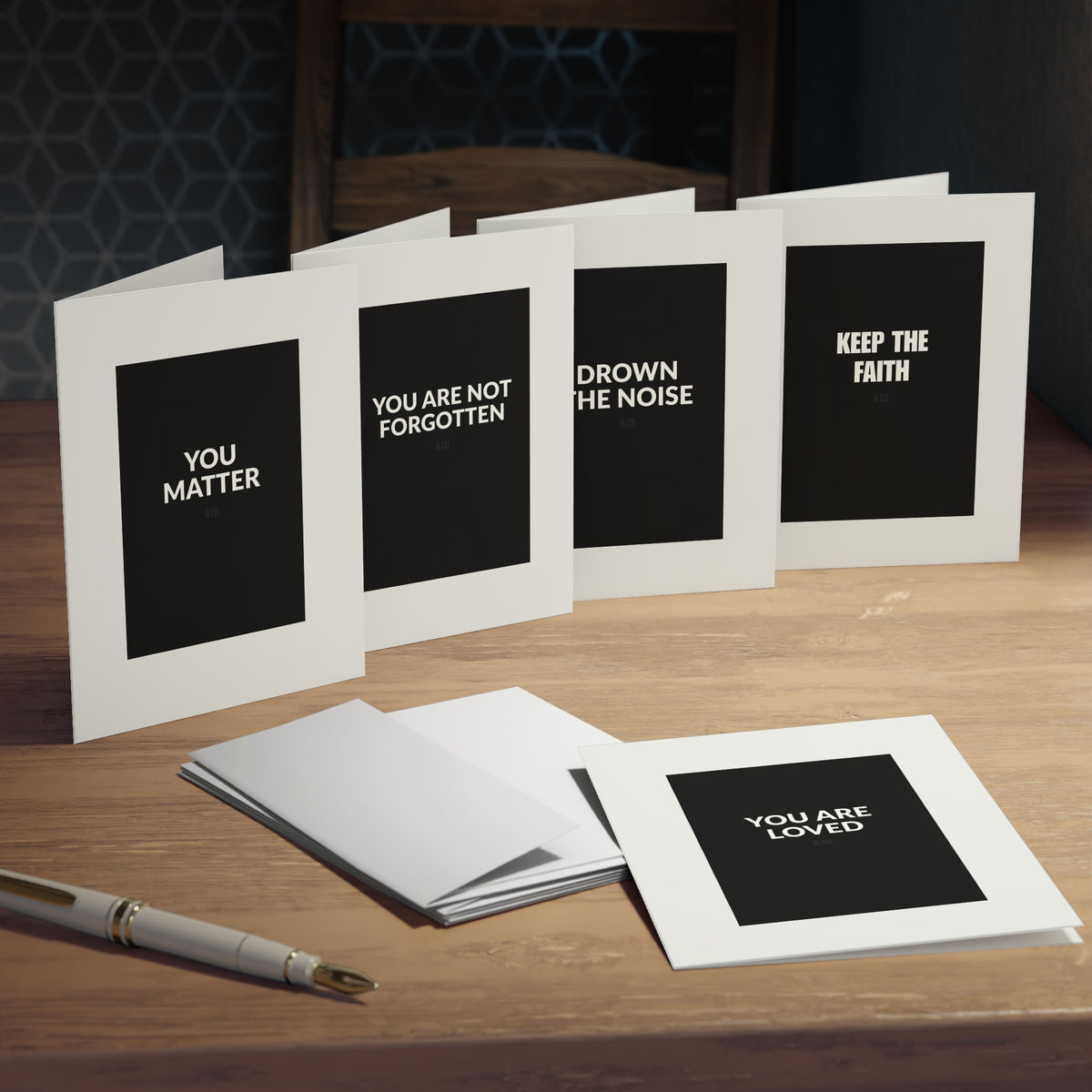 2-in-1 Greeting Cards & Postcards, 5-Pack