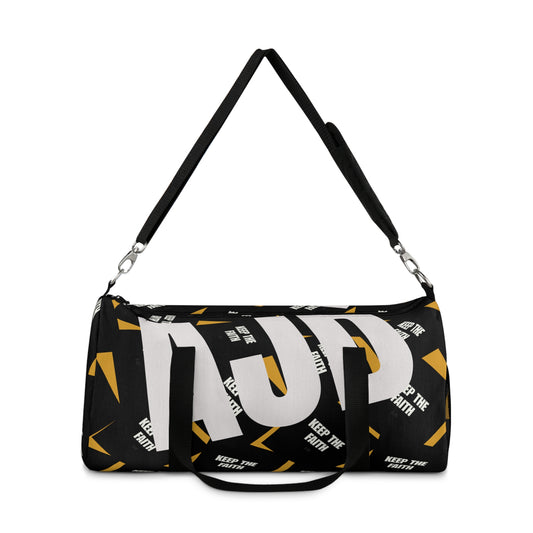 AJD Built Different Typography Duffel Bag