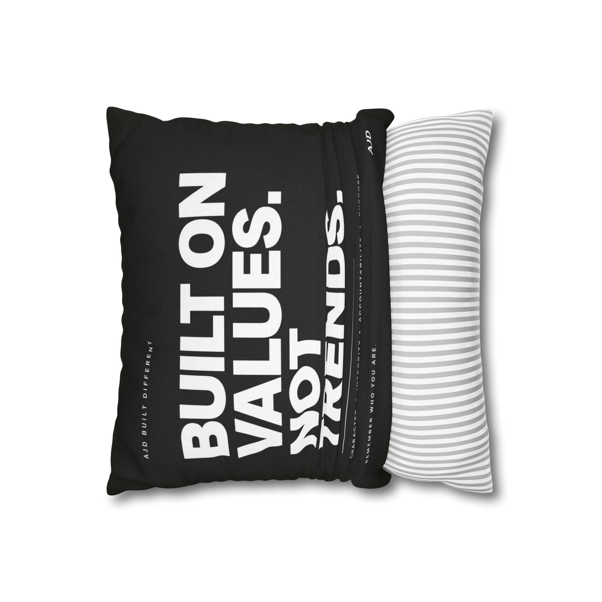 Built on Values Not Trends Square Pillowcase