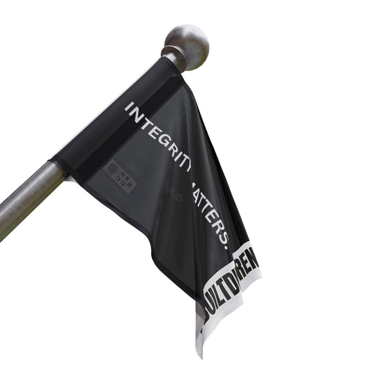 Integrity Matters #BuildDifferent Flag
