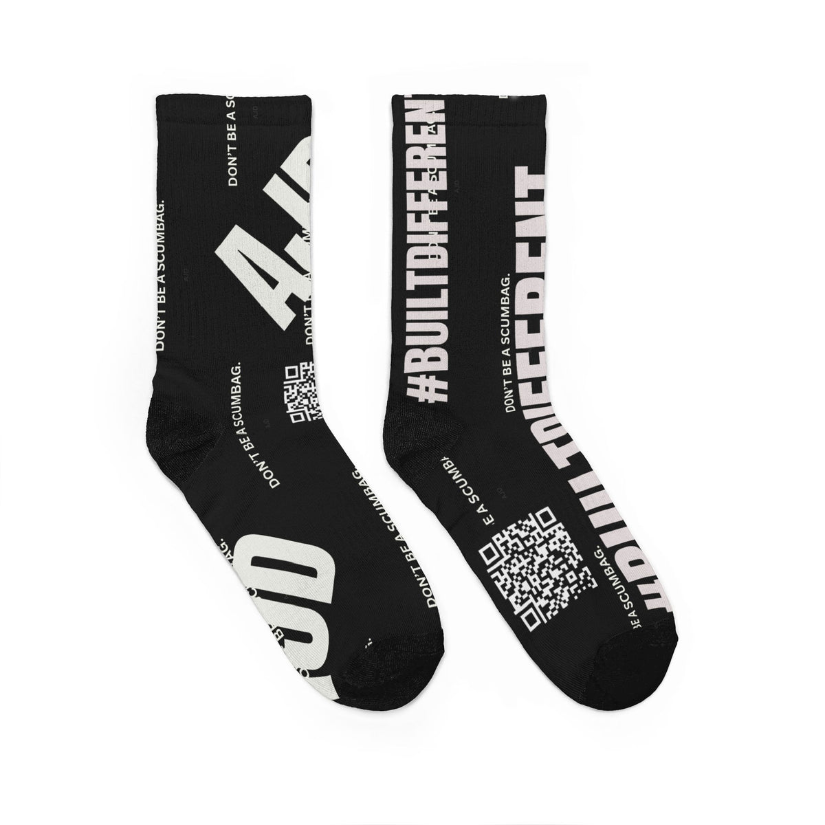 AJD Built Different Padded Crew Socks
