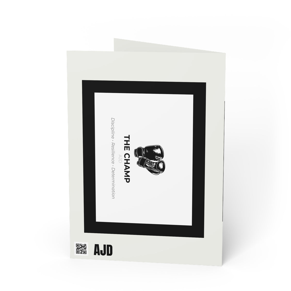 2-in-1 The Champ Motivation Greeting Card & Postcard
