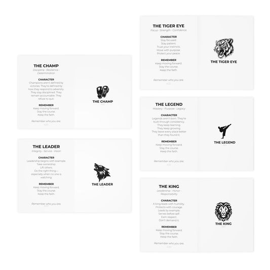 5-Pack Motivational Greeting Cards (Blank Inside)