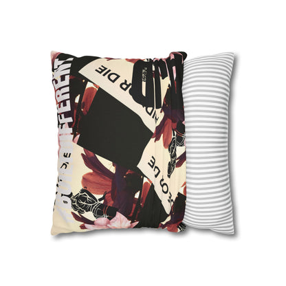 Ride or Die Long-Distance Love Square Pillowcase