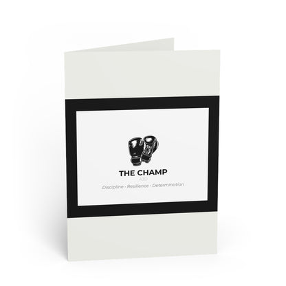 2-in-1 The Champ Motivation Greeting Card & Postcard