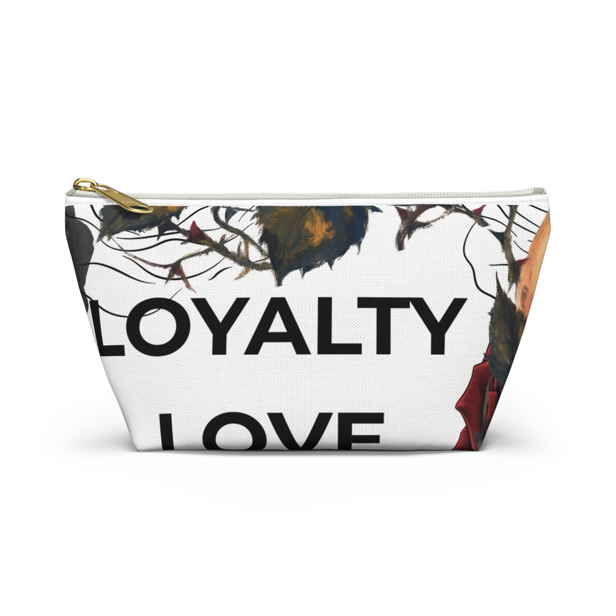 Loyalty Love Rose Floral Accessory Pouch