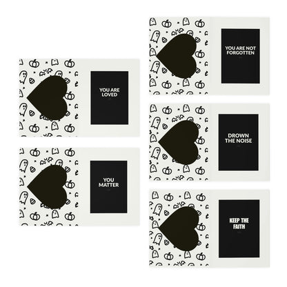 2-in-1 Greeting Cards & Postcards, 5-Pack