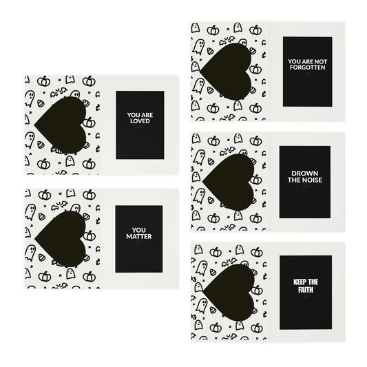 2-in-1 Greeting Cards & Postcards, 5-Pack