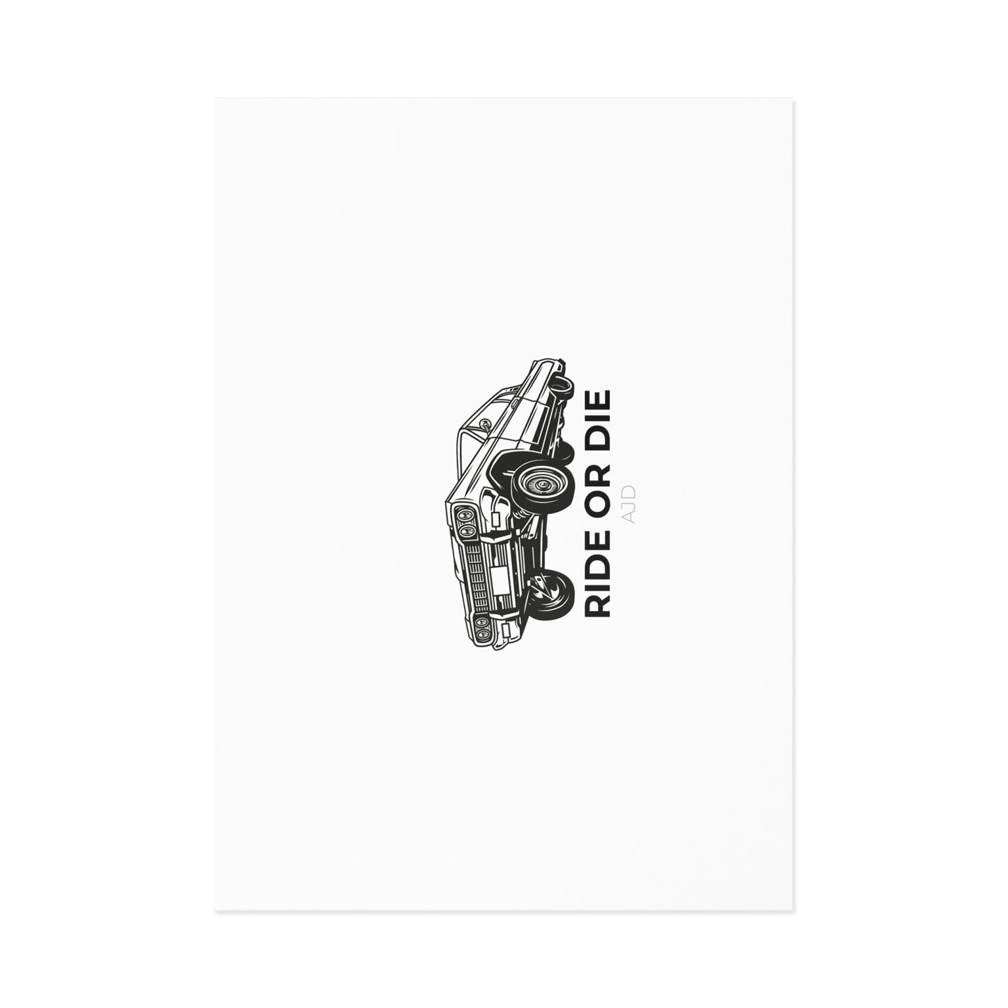 Ride or Die Postcard