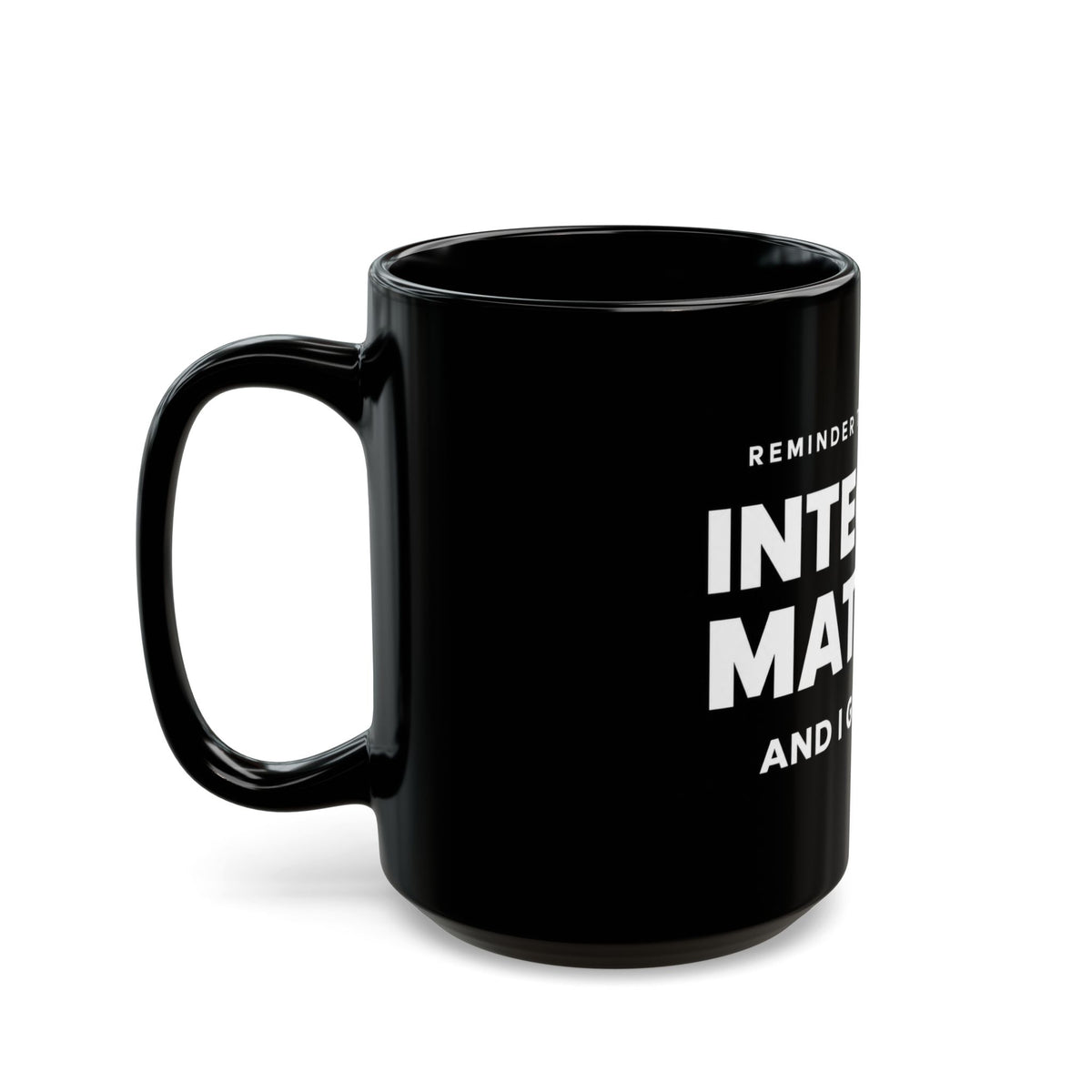 Integrity Matters Leadership Black Mug