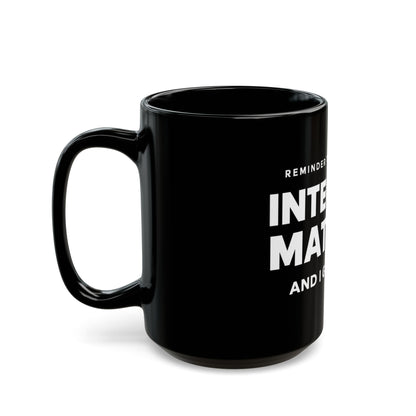 Integrity Matters Leadership Black Mug