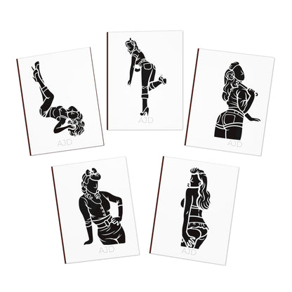5-Pack Pin-Up Greeting Cards (Blank Inside)