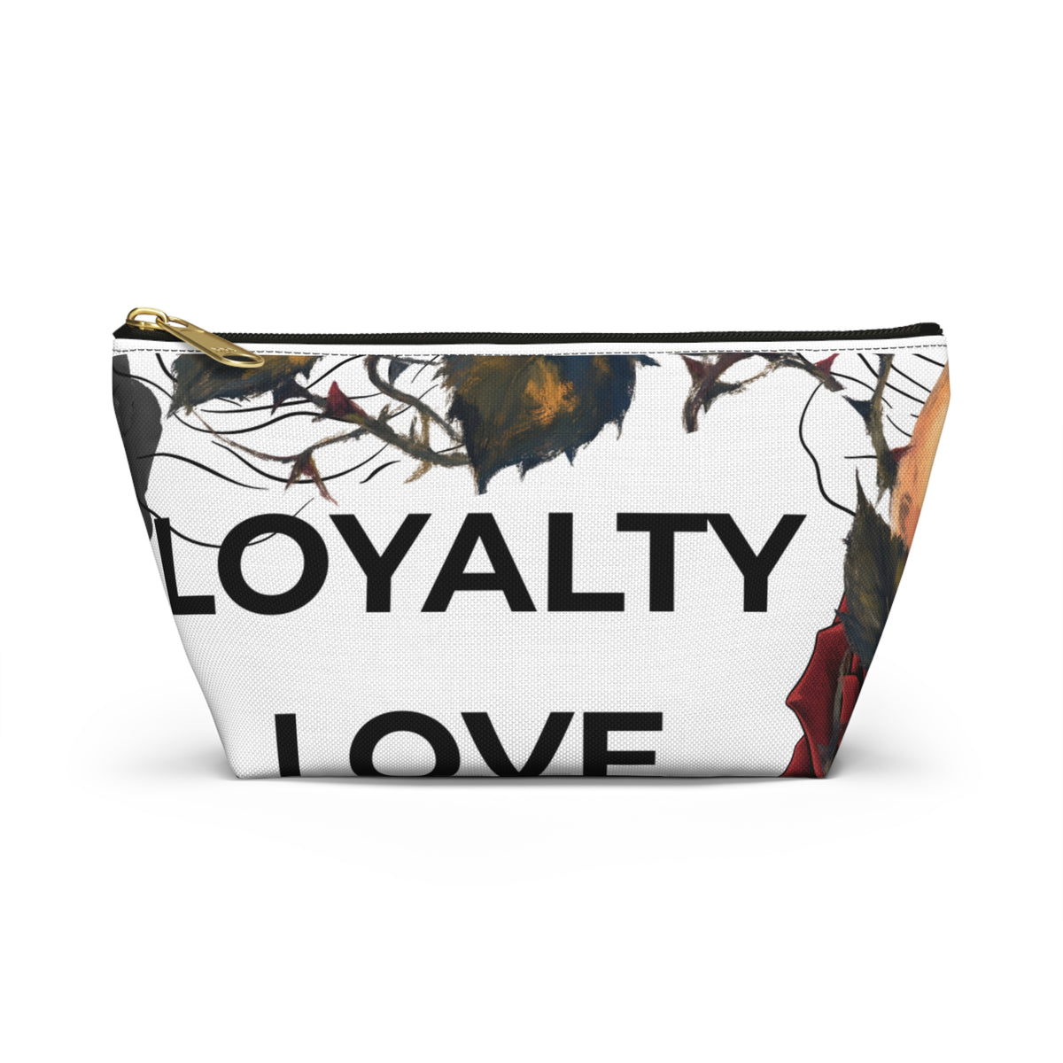 Loyalty Love Rose Floral Accessory Pouch