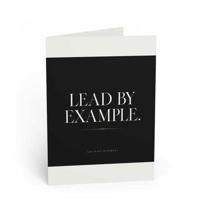 2-in-1 Lead by Example Greeting Card & Postcard