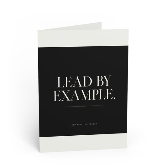 2-in-1 Lead by Example Greeting Card & Postcard