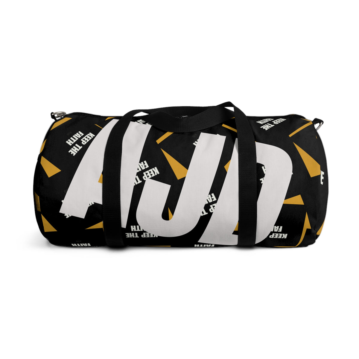 AJD Built Different Typography Duffel Bag