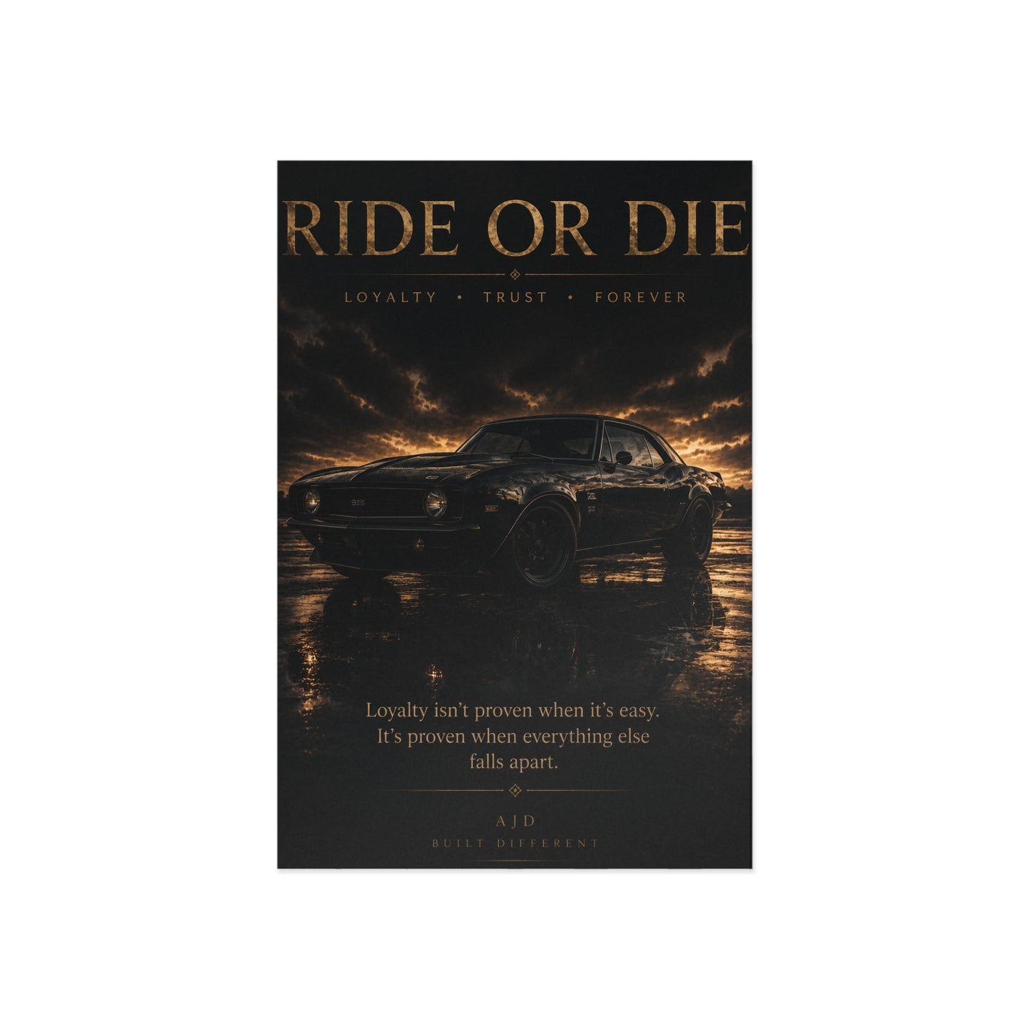 Ride or Die Postcard