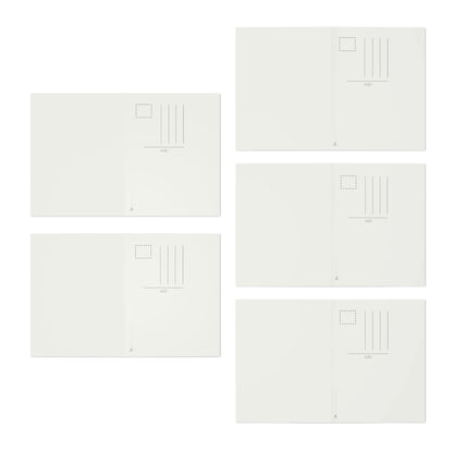 2-in-1 Greeting Cards & Postcards, 5-Pack