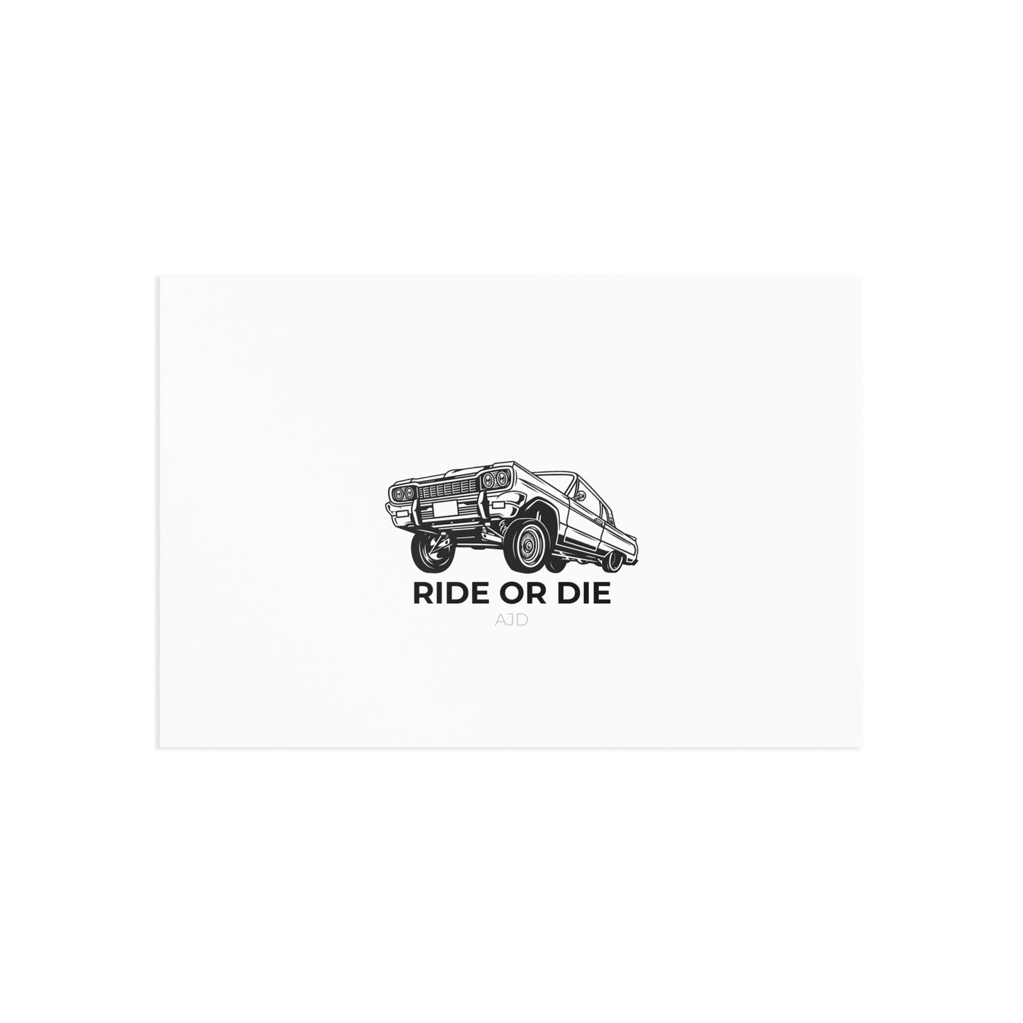 Ride or Die Postcard