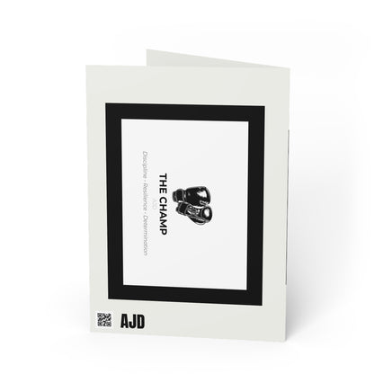 2-in-1 The Champ Motivation Greeting Card & Postcard