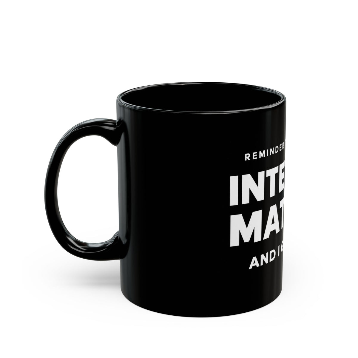 Integrity Matters Leadership Black Mug