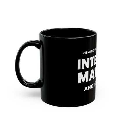 Integrity Matters Leadership Black Mug