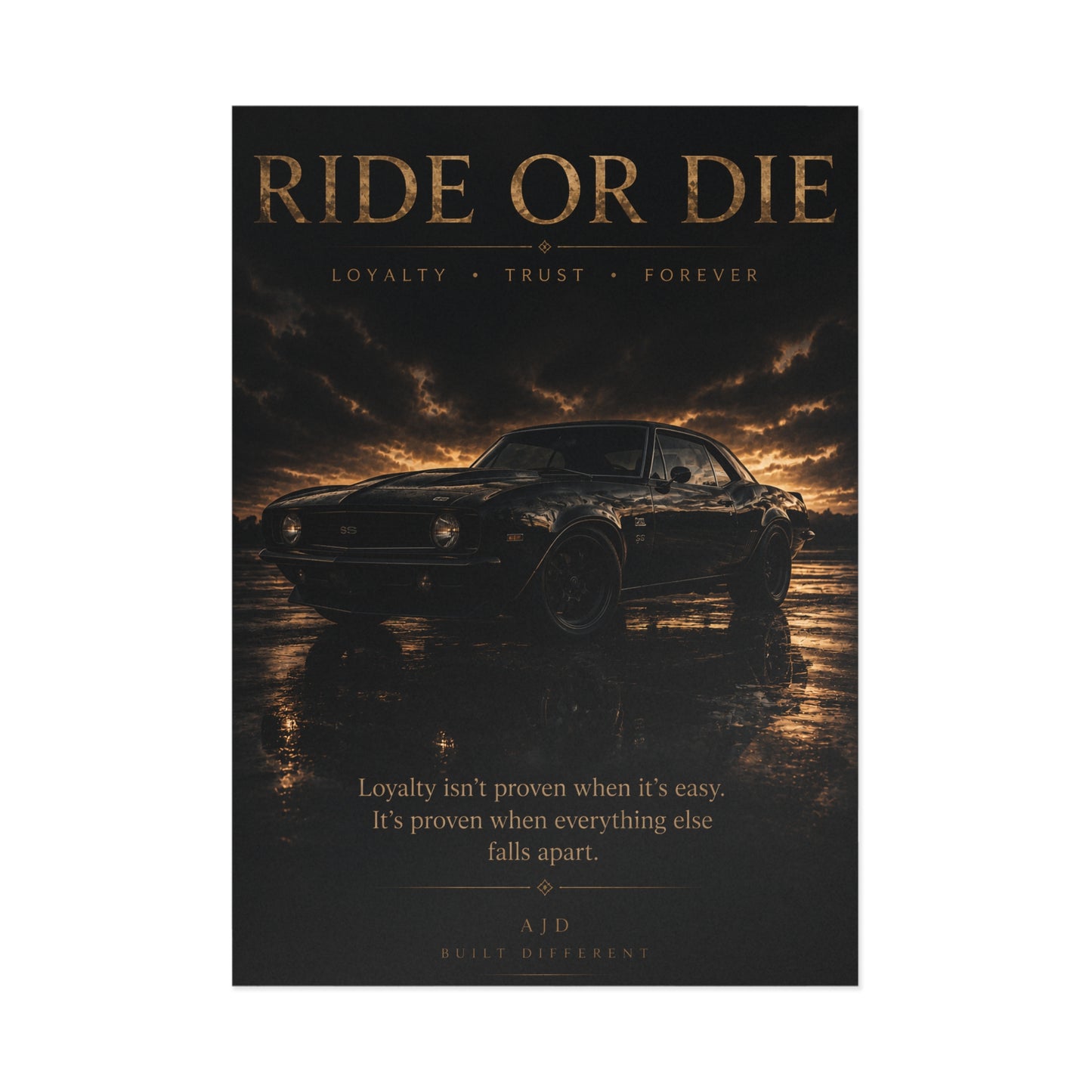 Ride or Die Postcard