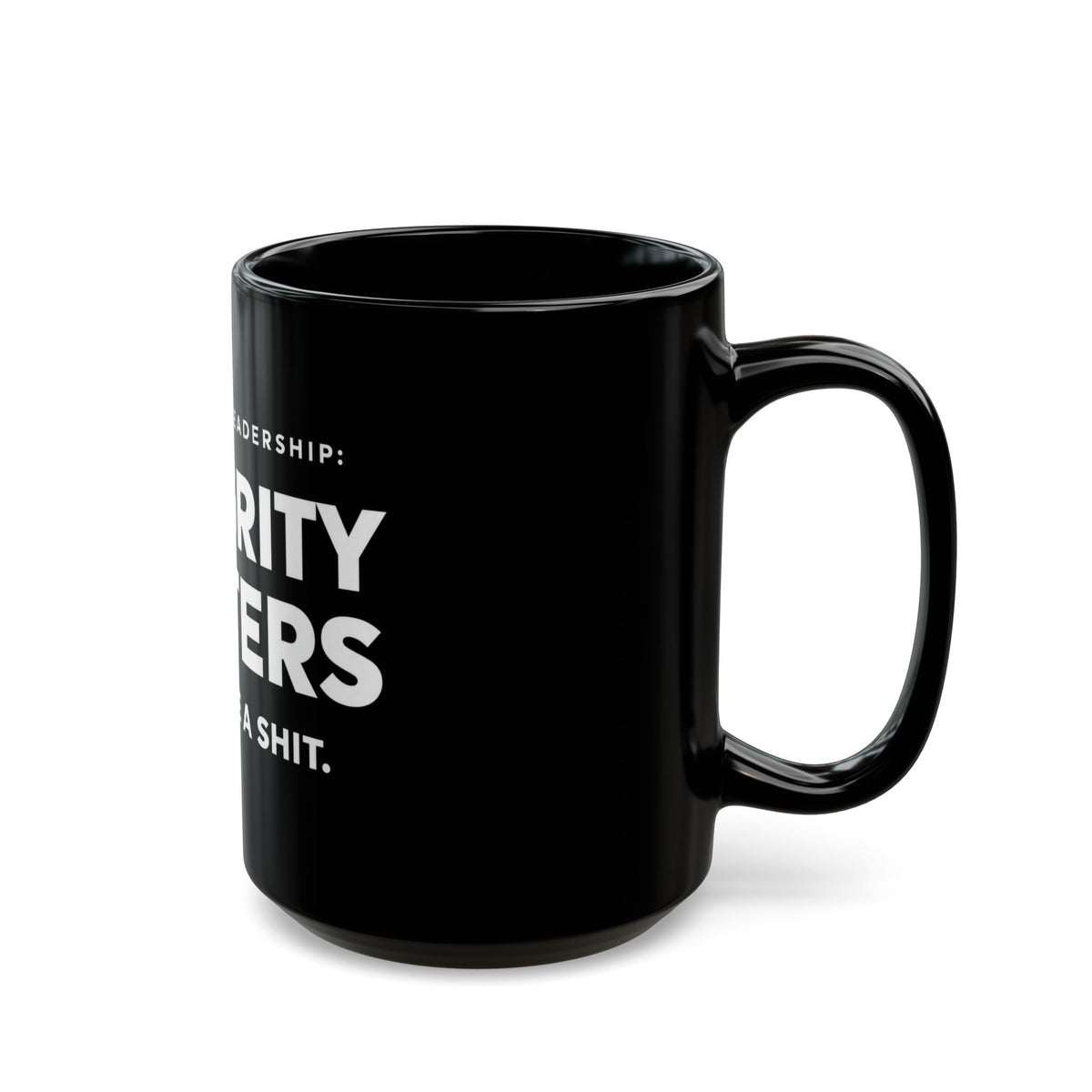 Integrity Matters Leadership Black Mug
