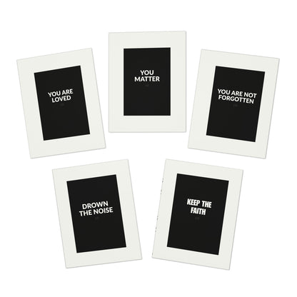 2-in-1 Greeting Cards & Postcards, 5-Pack