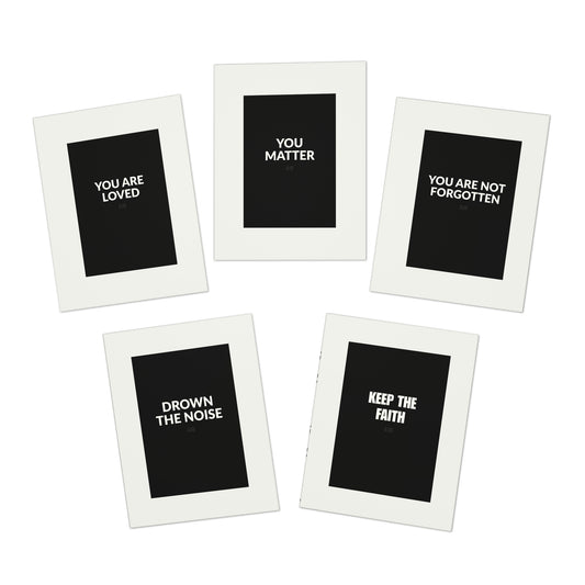 2-in-1 Greeting Cards & Postcards, 5-Pack