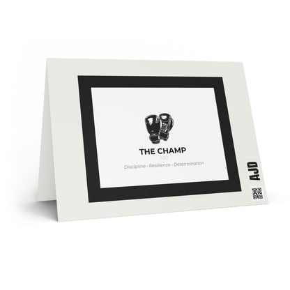 2-in-1 The Champ Motivation Greeting Card & Postcard