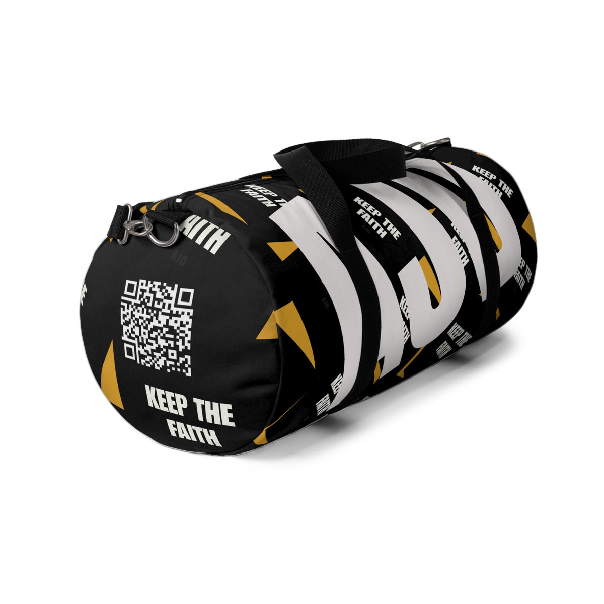 AJD Built Different Typography Duffel Bag