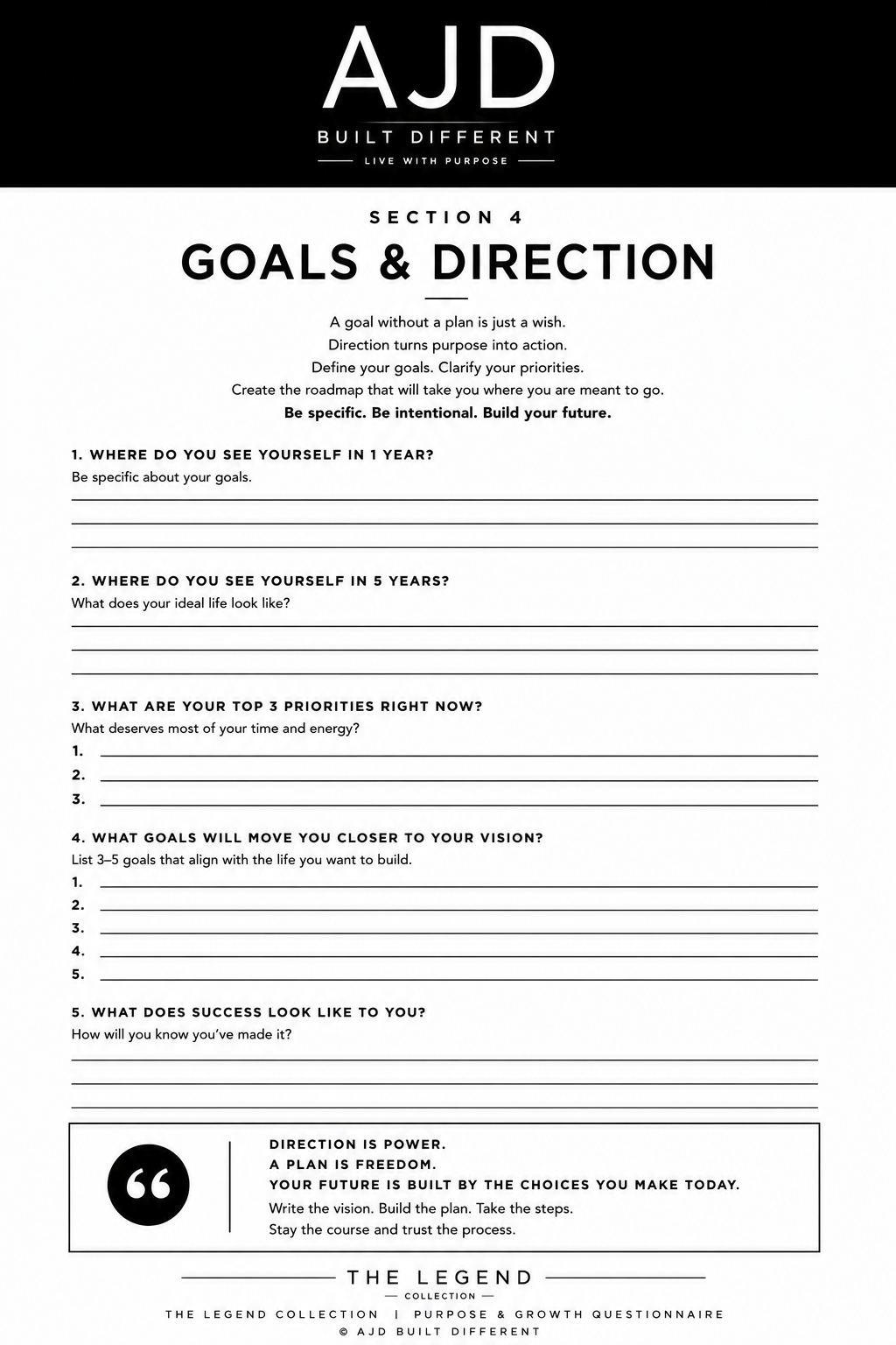 The Legend - Digital Workbook